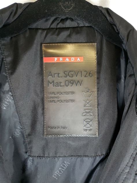 prada jacket art.sgv126 mat.09w|Prada Prada Art. SGV126 Mat. 09W .